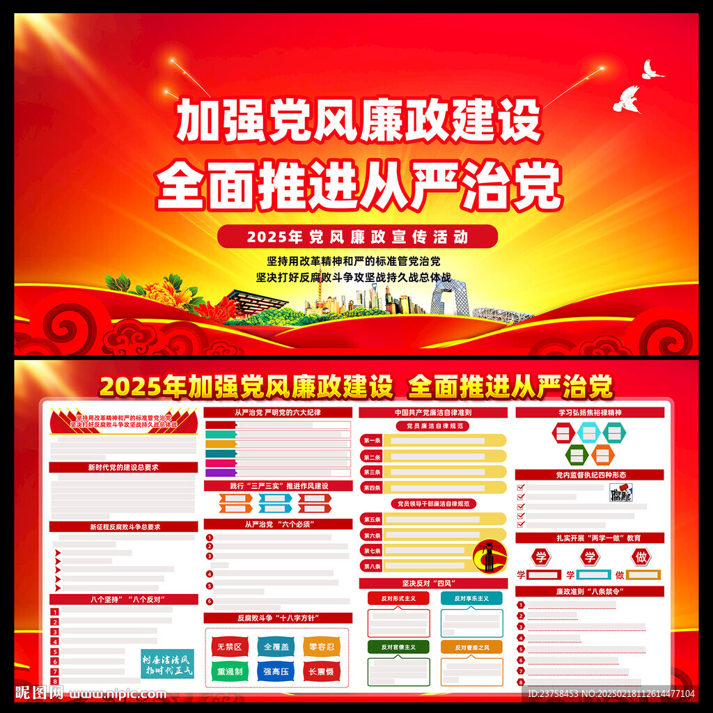 2025年党风廉政宣传栏图片