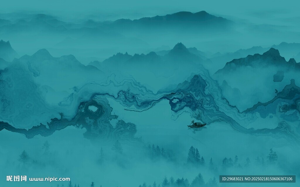 高端 意境最新山水 TIF分层