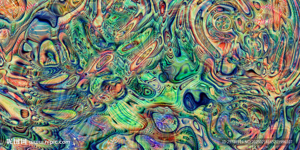 肌理流体画