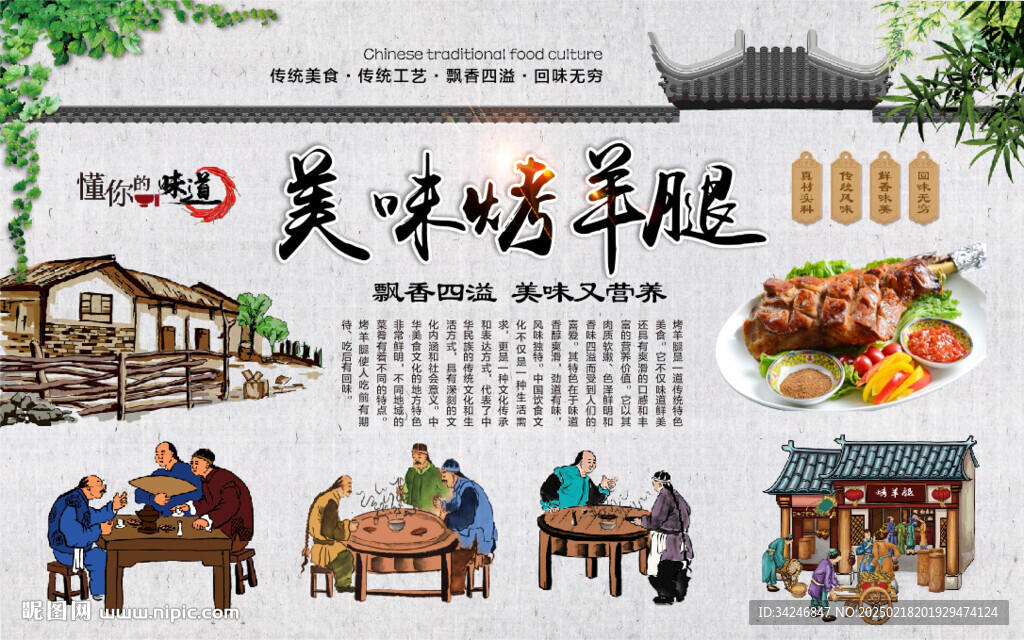 烤羊腿