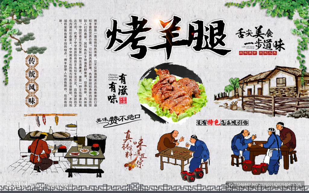 烤羊腿
