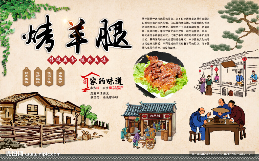 烤羊腿