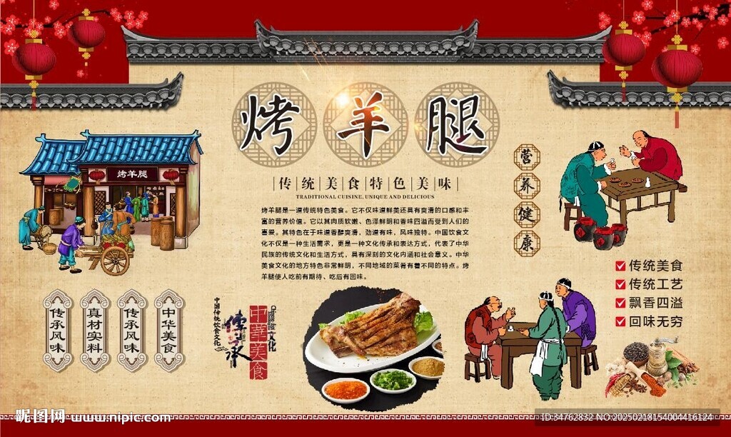 烤羊腿
