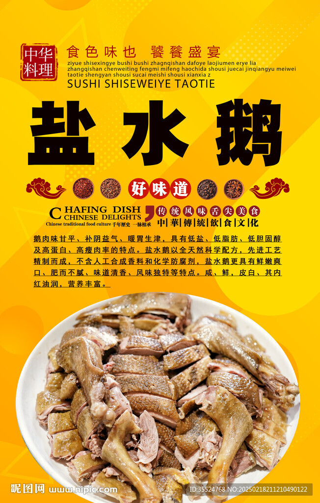 盐水鹅背景墙