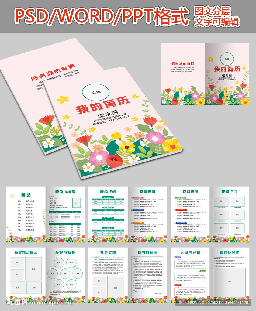 小升初儿童简历