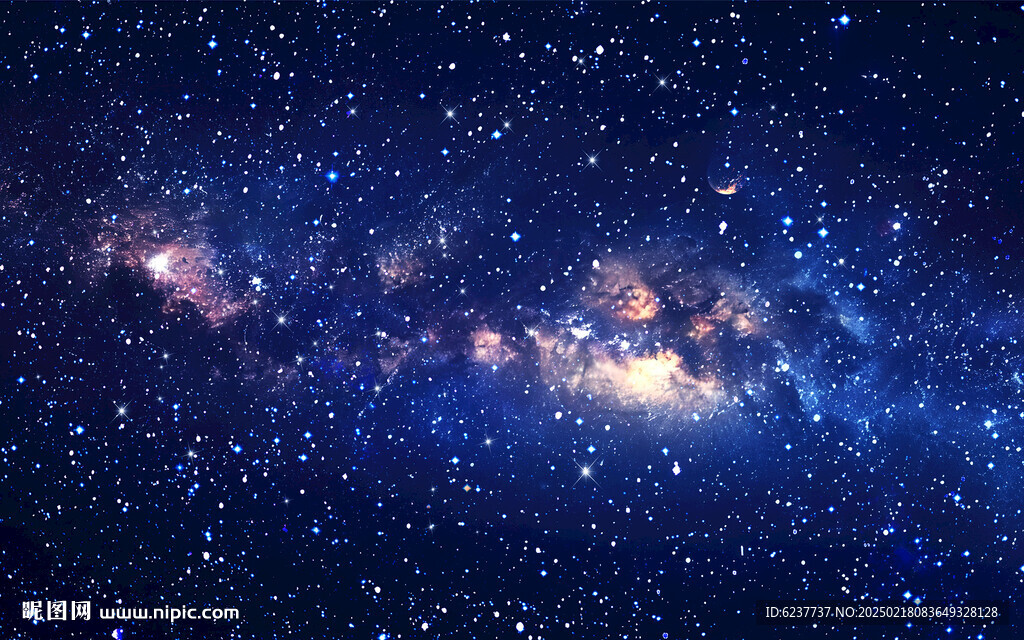 蓝色宇宙星空背景