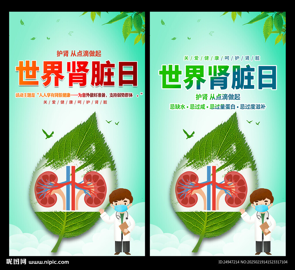 肾脏病日海报