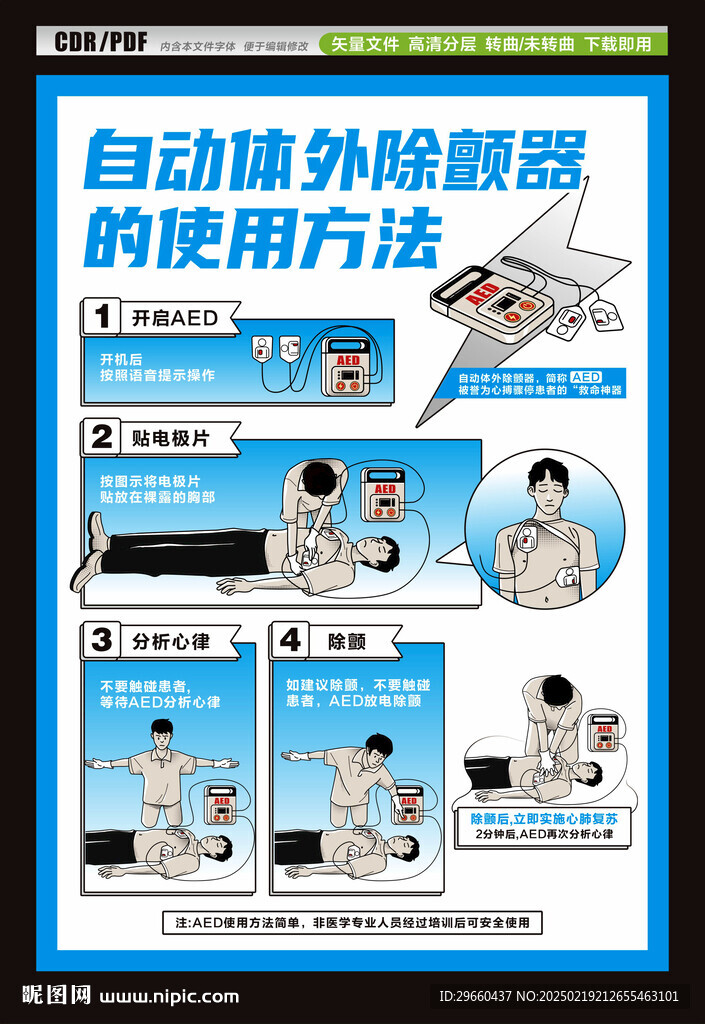 自动体外除颤器的使用方法