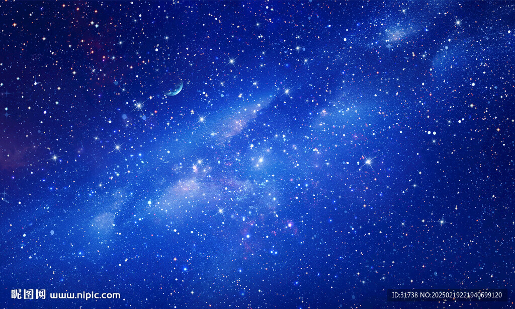 蓝色宇宙星空主题背景