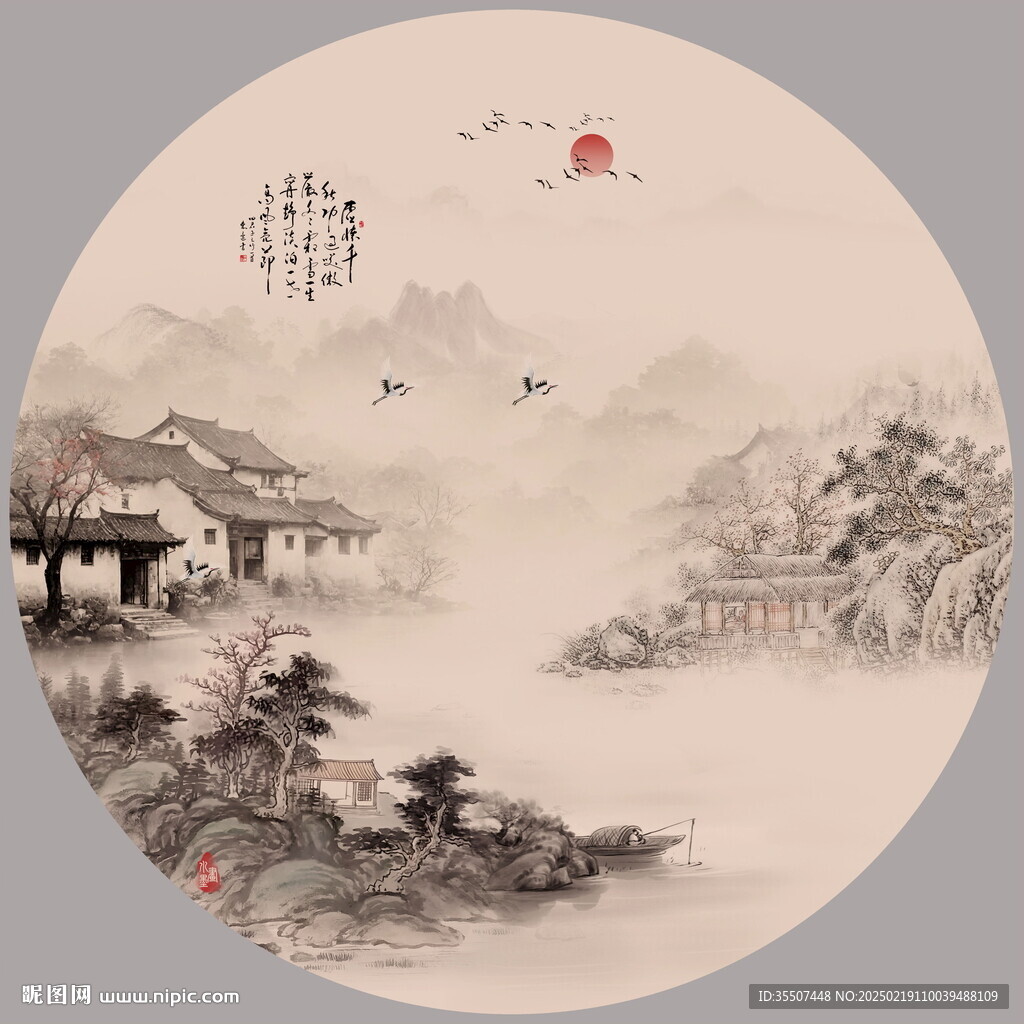 客厅山水画