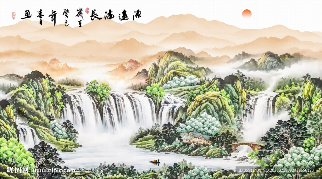 大厅山水画