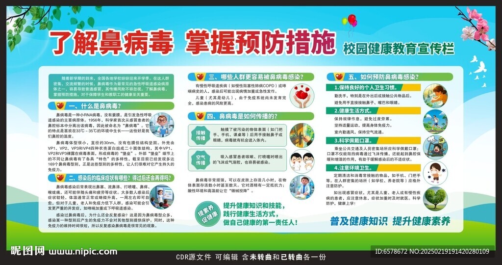 校园健康教育宣传栏