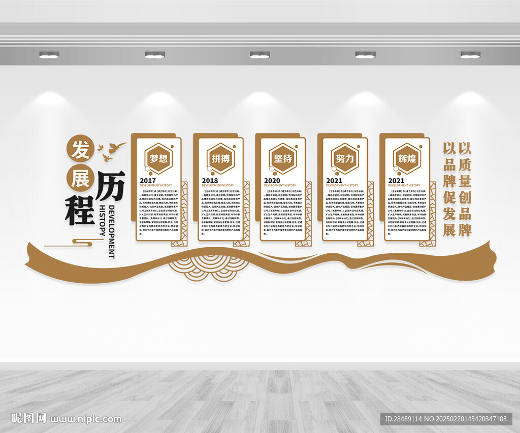 企业发展历程文化墙