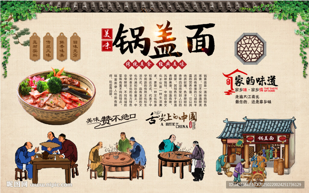 锅盖面