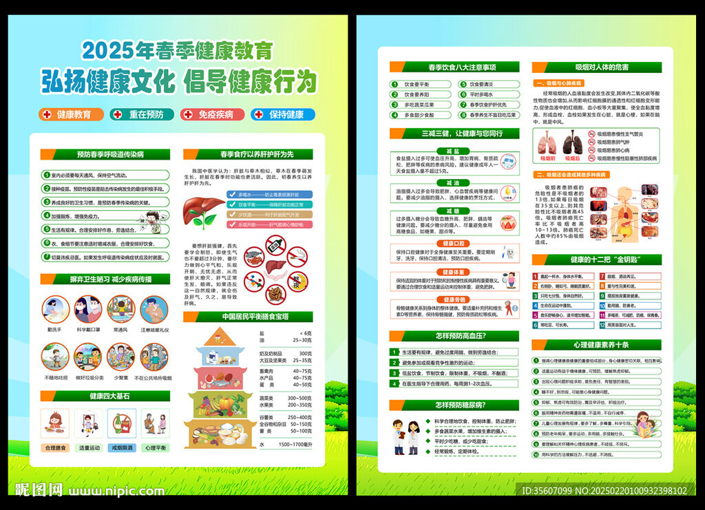 春季健康教育海报