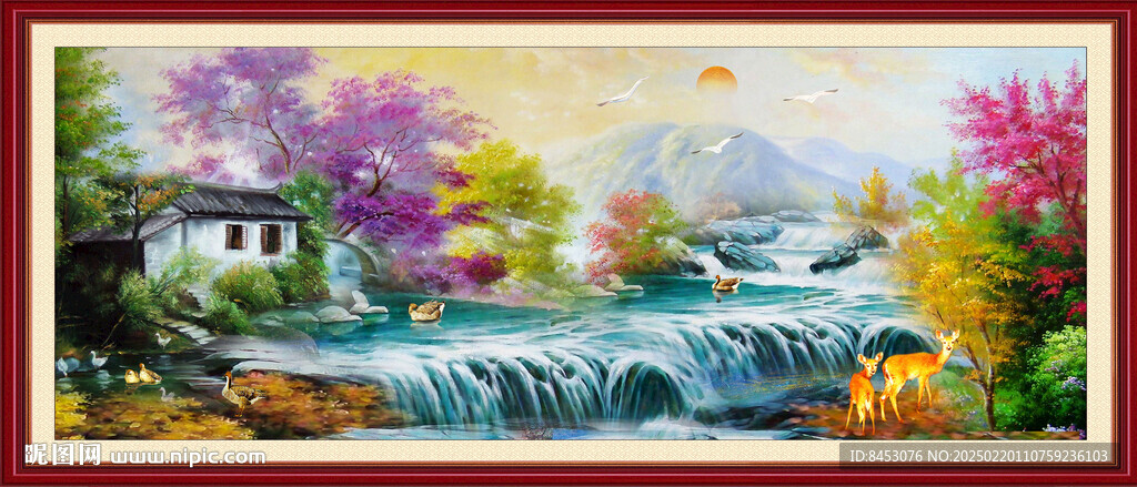 山水油画