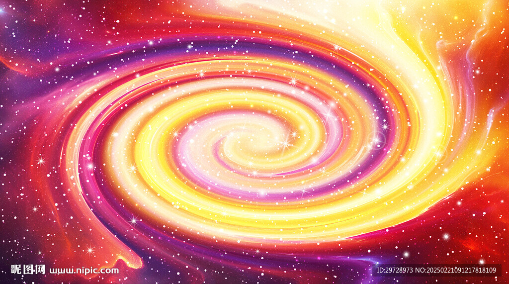 唯美梦幻旋涡星空背景墙