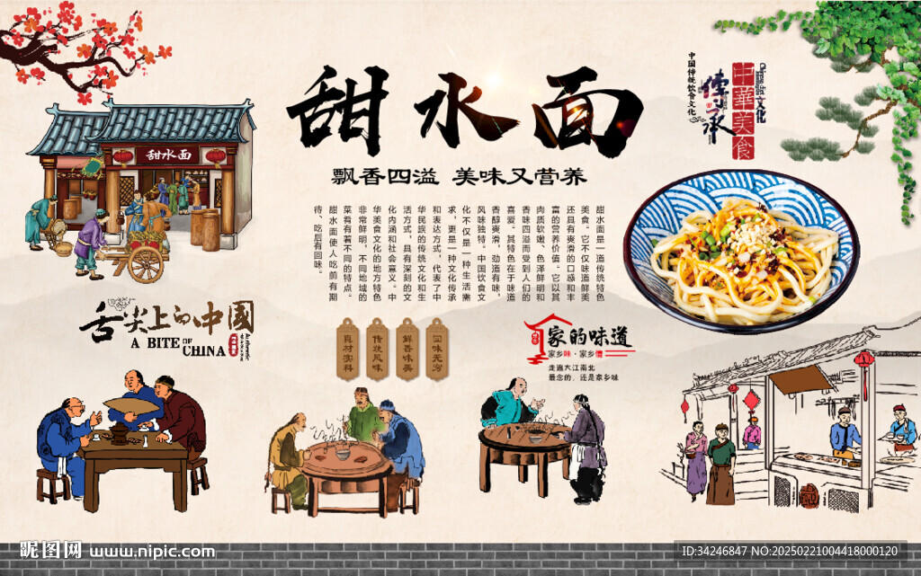 甜水面