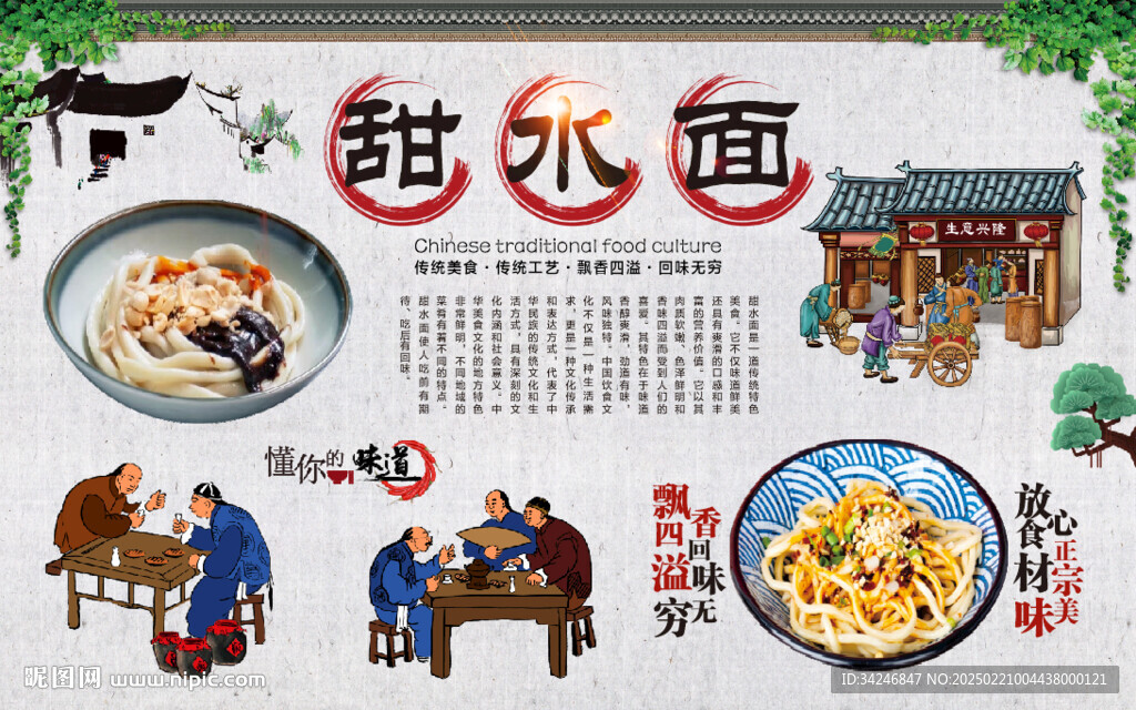 甜水面
