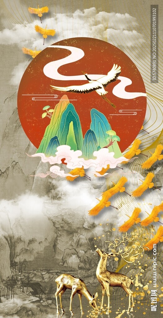 千里江山图玄关
