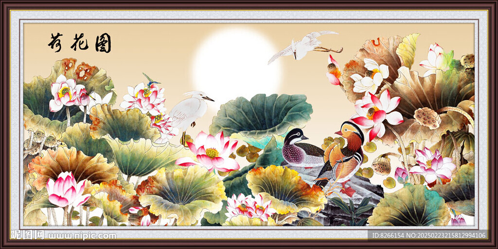 荷花图