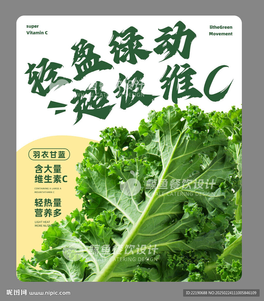 羽衣甘蓝杯贴