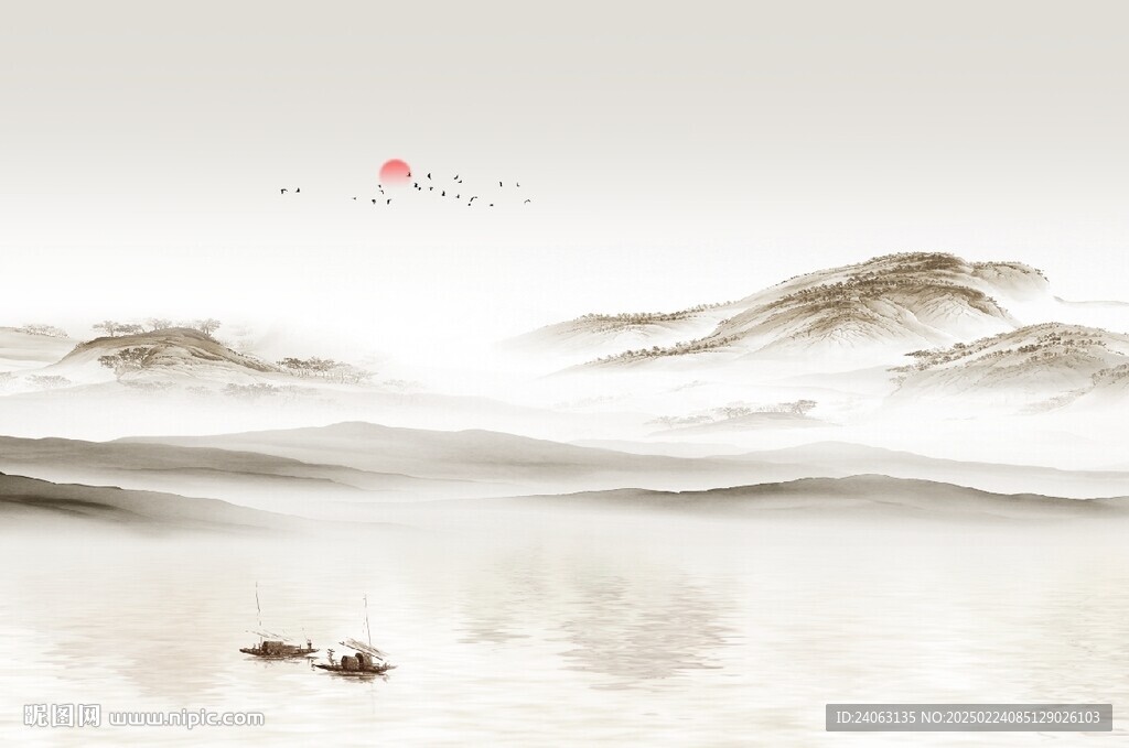 新中式山水画