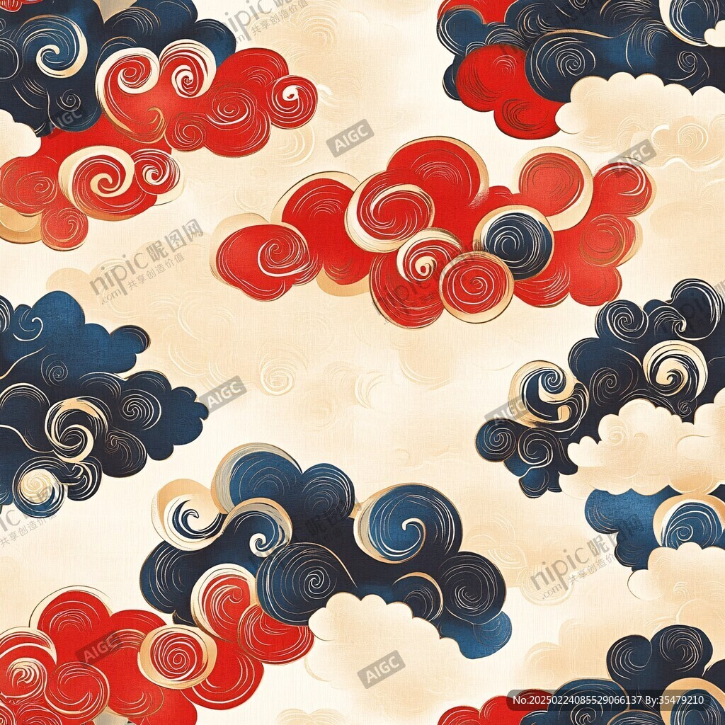 宋代云图高端云纹装饰