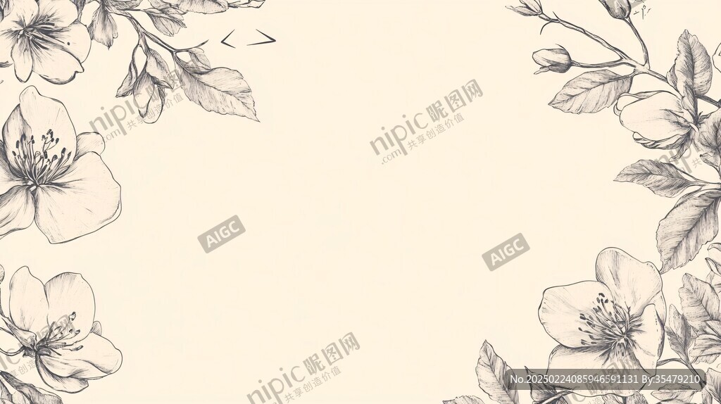 手绘花背景墙