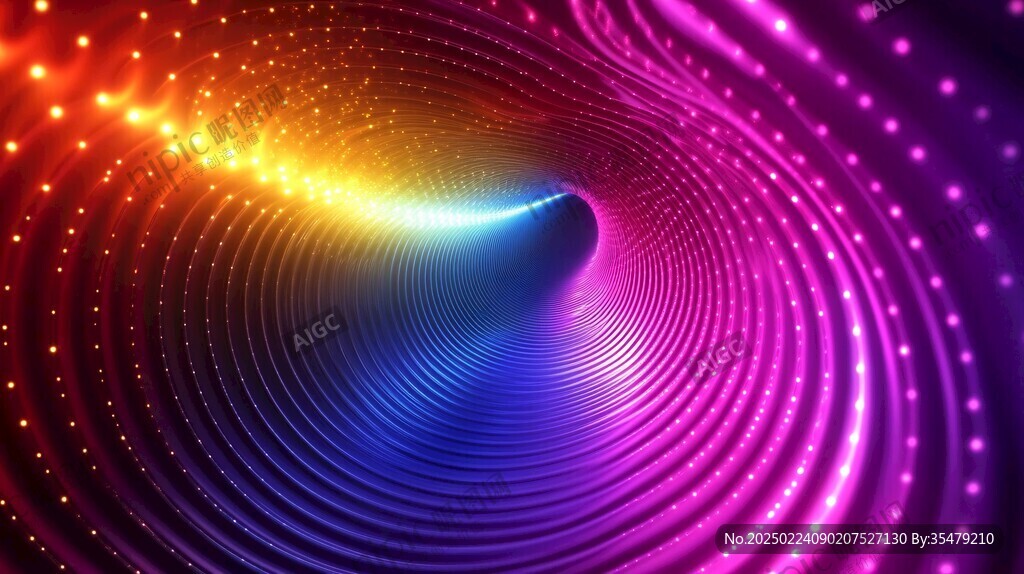 霓虹灯隧道
