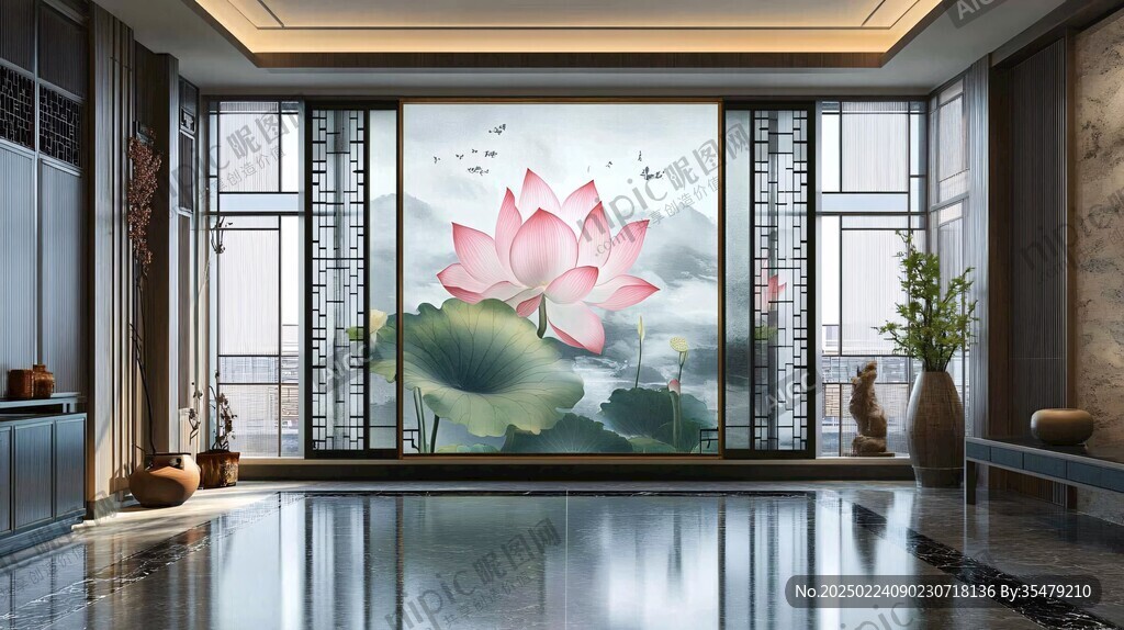 荷花大厅壁画