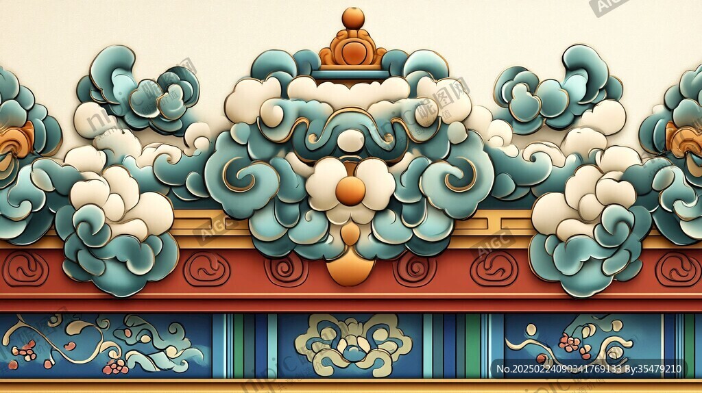 天坛古建斗拱彩绘
