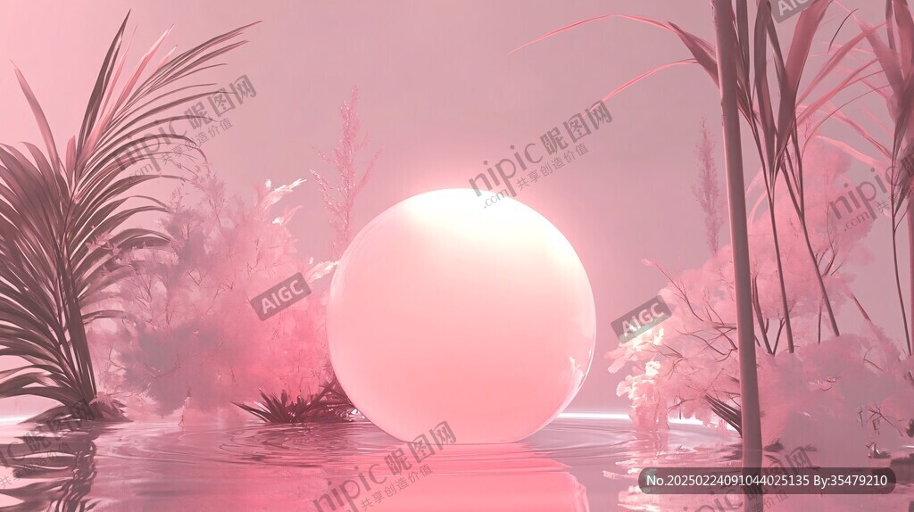粉红色的超现实世界