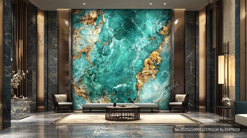 轻奢大理石背景墙