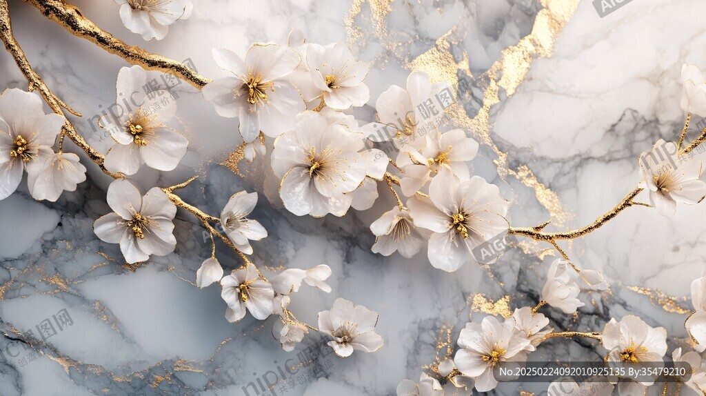 梅花轻奢背景墙