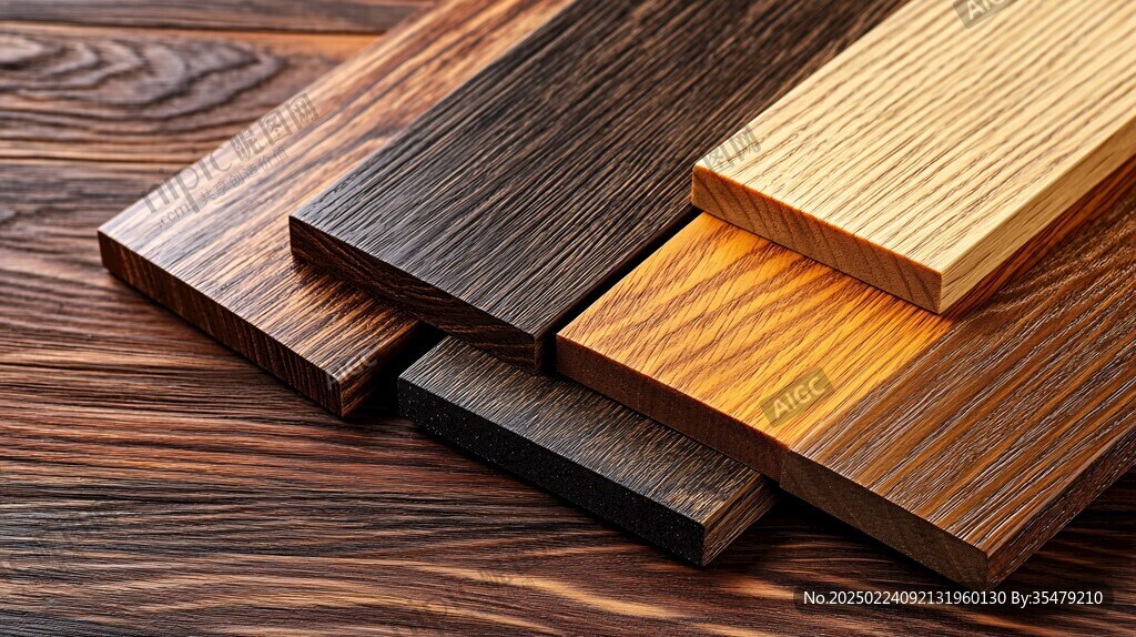 多种颜色木板木材