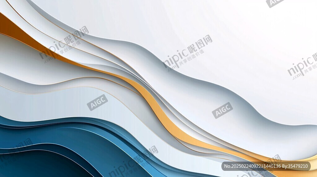 简洁大气拼色曲线纹理