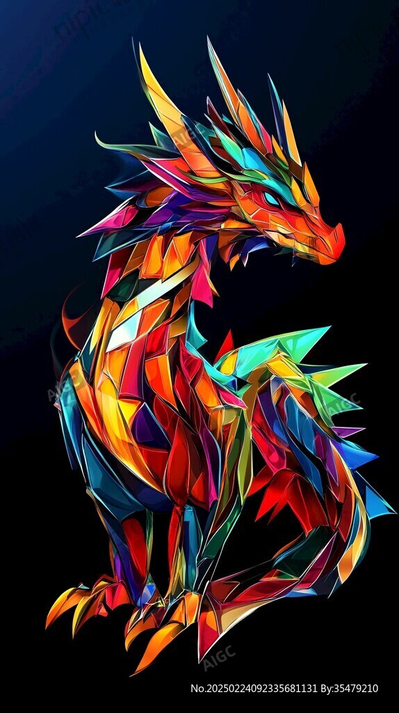色块龙