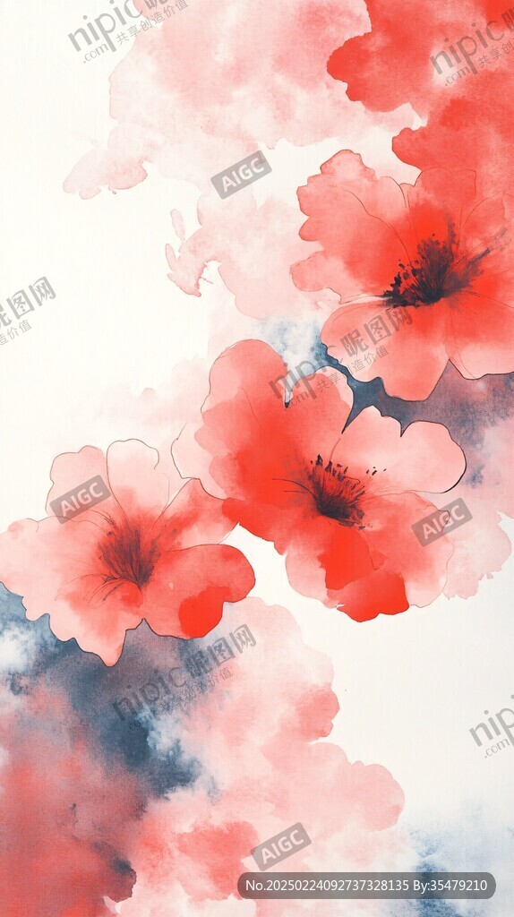 iphone水彩壁纸