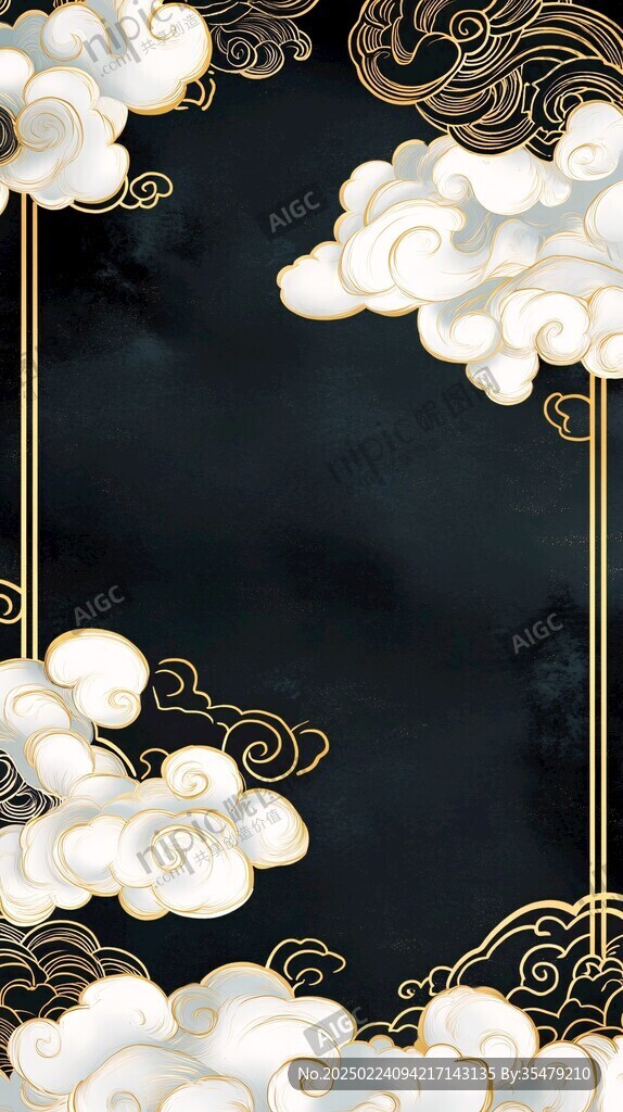 清朝云图高端云纹装饰