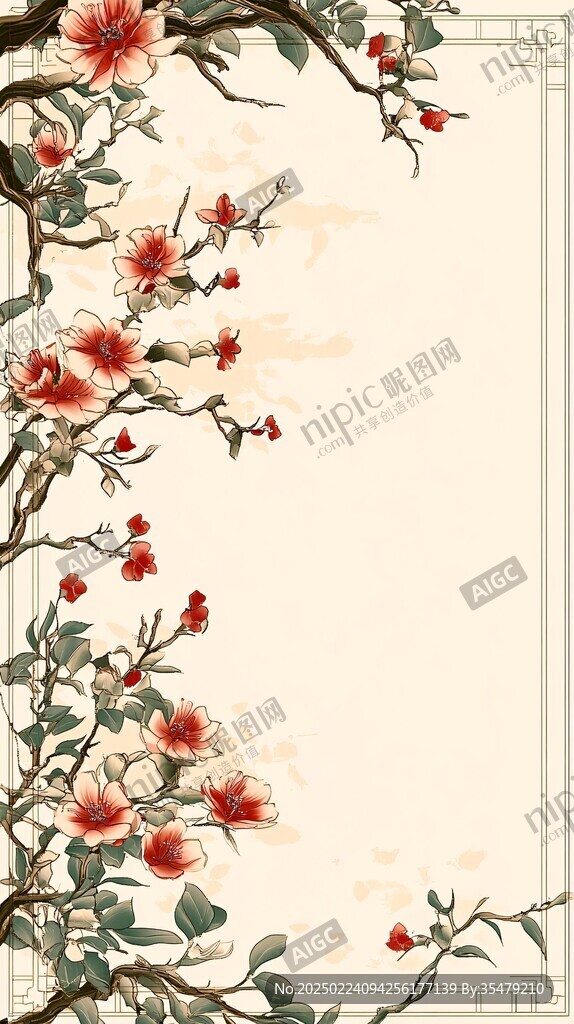 古风插画边框