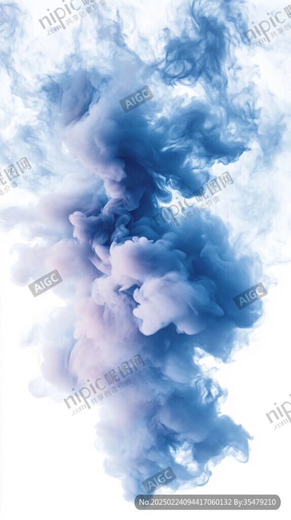 彩色烟雾晕染梦幻墨迹