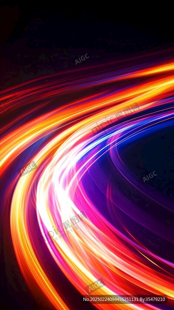 炫丽光芒运动色彩