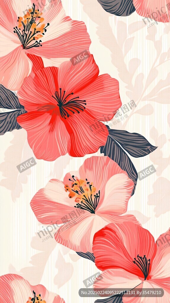 扶桑花插画