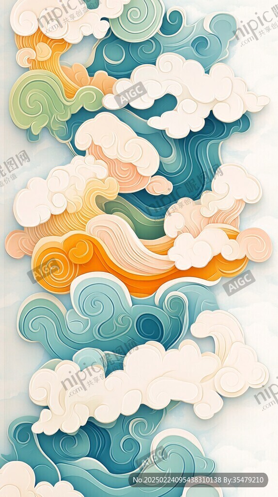 宋代云图高端云纹装饰