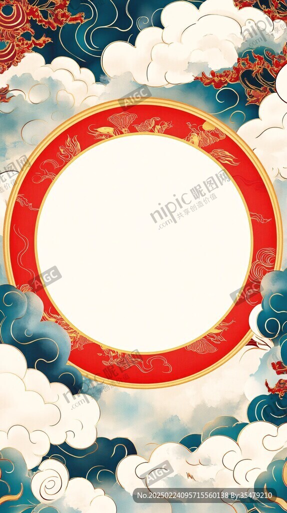 清朝云图高端云纹装饰