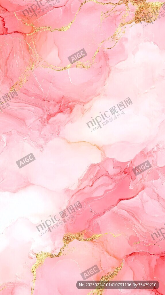 炫彩梦幻粉红色印花