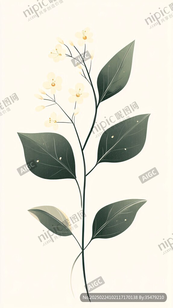 断肠草插画