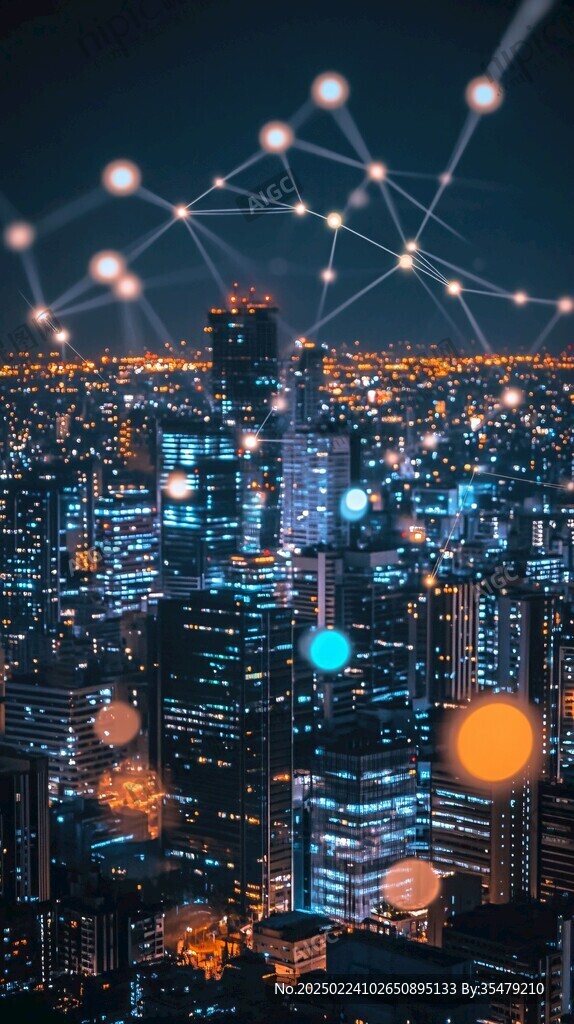 5g科技线条城市