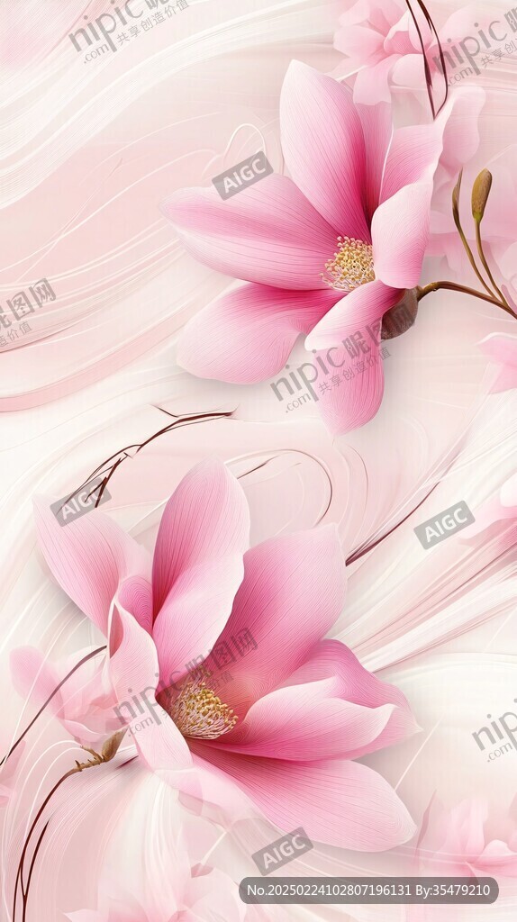3d花朵背景墙